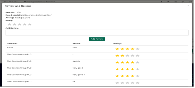 B2B Customer Web Portal - Reviews and rating