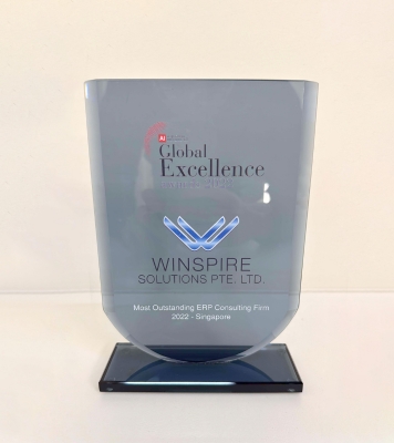 Global Excellence Awards – Most Outstanding ERP Consulting Firm 2022 – Singapore